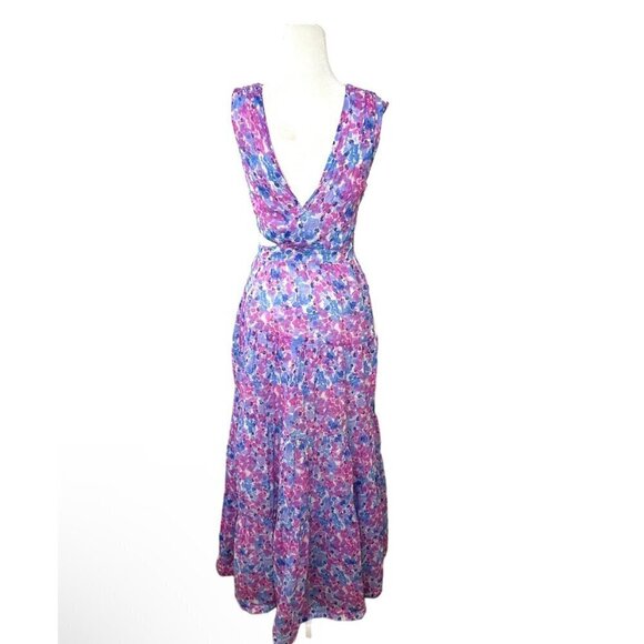 Nicholas Orchid Maxi in Pink purple 8 Womens Long Floral Gown Dress - Picture 6 of 14